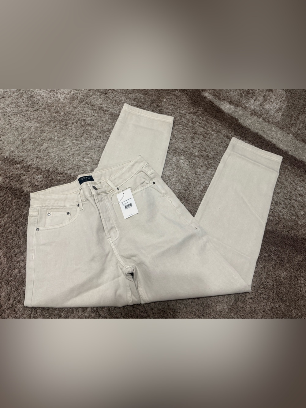 Ortc Straight Twill Pants Stone